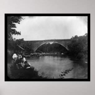 Póster Puente Cabin John, MD 1865