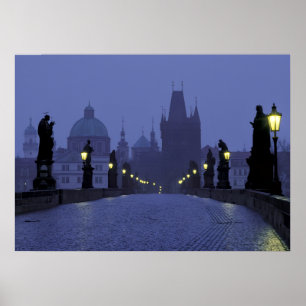Póster Puente Carlos Praga