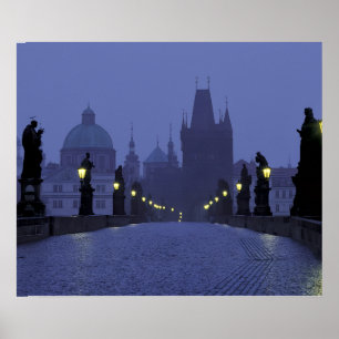 Póster Puente Carlos Praga