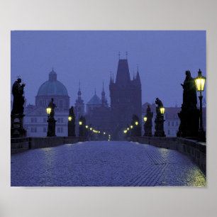 Póster Puente Carlos Praga