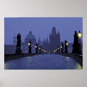 Póster Puente Carlos Praga