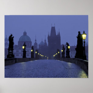 Póster Puente Carlos Praga