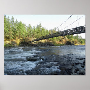 PÓSTER PUENTE CCC DEL PARQUE ESTATAL RIVERSIDE - SPOKANE