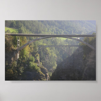 Póster Puente cerca de Brigg Suiza