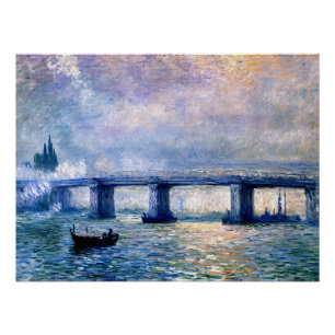 Póster Puente Charing Cross de Claude Monet (1903)