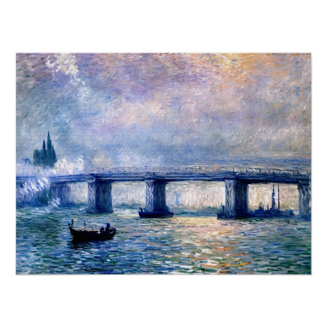 Póster Puente Charing Cross de Claude Monet (1903) (Anverso)