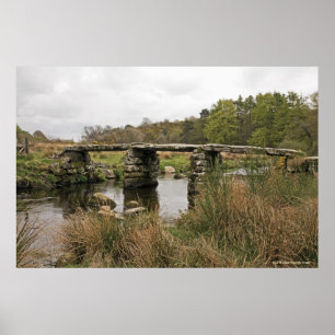 Póster Puente Clapper En El Parque Nacional De Dartmoor