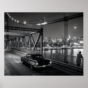Póster Puente Clásico de Cine Negro