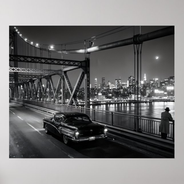 Póster Puente Clásico de Cine Negro (Frente)