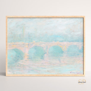 Póster Puente Claude Monet Waterloo en la imprenta de art