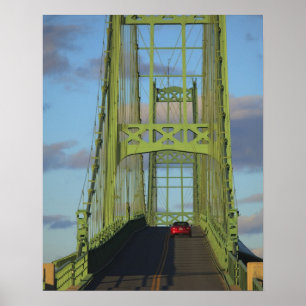 Póster Puente colgante hacia Little Deer Isle