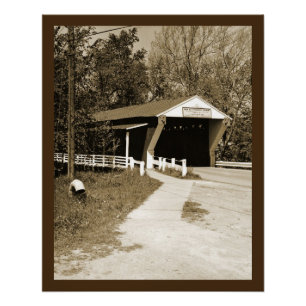 Póster Puente cubierto
