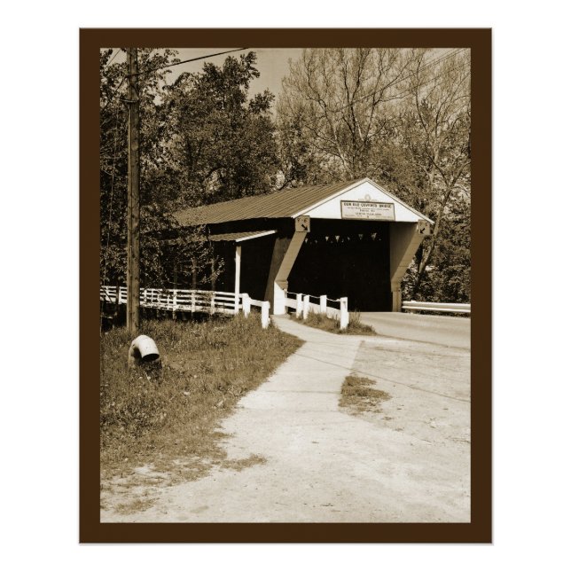 Póster Puente cubierto (Anverso)