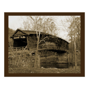 Póster Puente cubierto