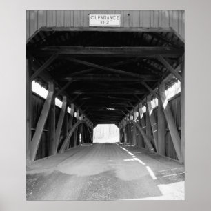 Póster Puente cubierto bruto