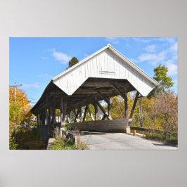 Póster Puente Cubierto Chamberlin Mill, Lyndon, Vermont P