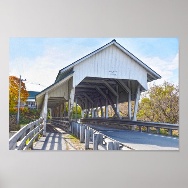 Póster Puente cubierto de carreras de Miller, Lyndon, Ver (Frente)