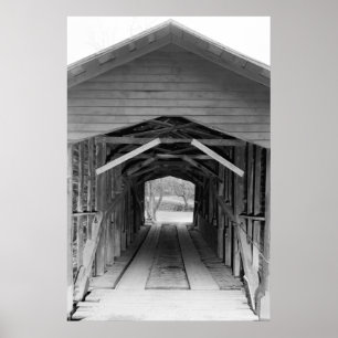 Póster Puente cubierto de la granja de enlace