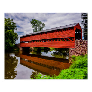 Póster Puente Cubierto de Sachs