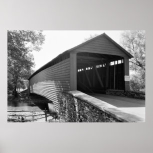 Póster Puente cubierto Griesemer Mill
