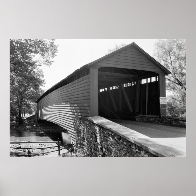 Póster Puente cubierto Griesemer Mill (Frente)