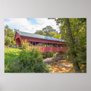 Póster Puente cubierto Helmick Mill (Island Run), Ohio
