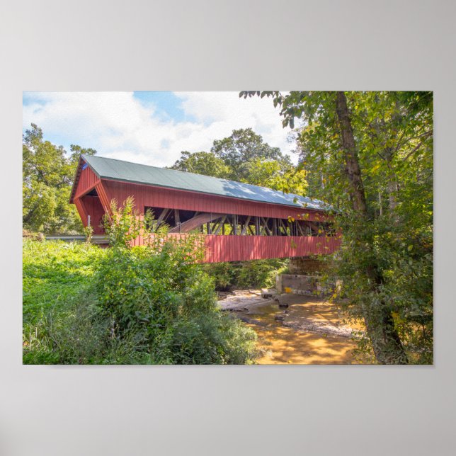 Póster Puente cubierto Helmick Mill (Island Run), Ohio (Frente)