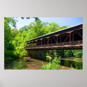 Póster Puente cubierto, Parque Estatal Mohican, Ohio