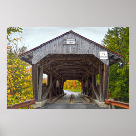 Póster Puente Cubierto Power House, Vermont