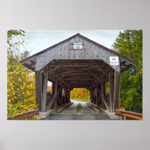 Póster Puente Cubierto Power House, Vermont