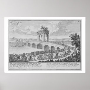 Póster Puente de Agustus en Via Flaminia, cerca de Rímini