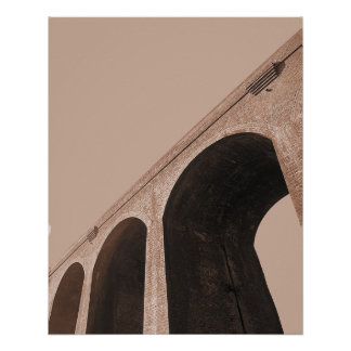 Póster Puente de alturas - Marrón