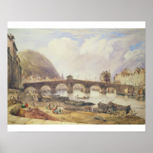 Póster Puente de arcos, Lieja