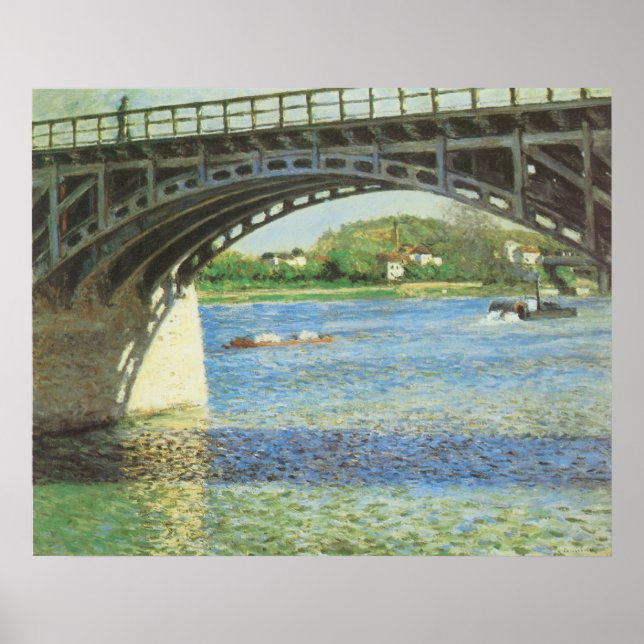 Póster Puente de Argenteuil por Gustave Caillebotte (Frente)