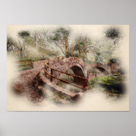 Póster Puente de Beggar Glaisdale - Atmosférico Yorkshire