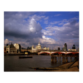 Póster Puente de Blackfriars y Catedral de San Pablo