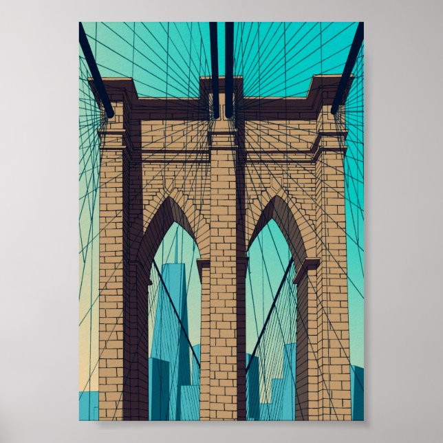 Póster Puente de Brooklyn (Frente)