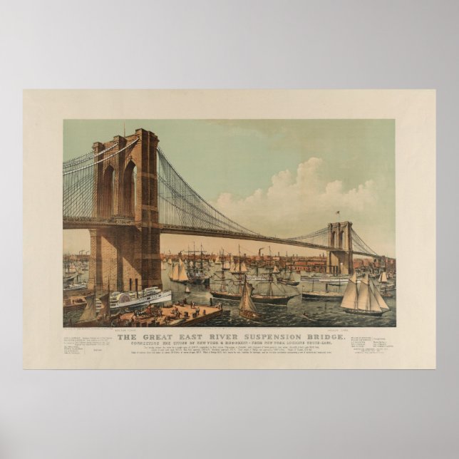 Póster Puente de Brooklyn (Frente)