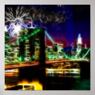 Póster puente de brooklyn