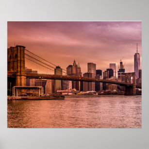 Poster gigante puente de Brooklyn