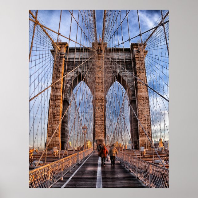 Póster Puente de Brooklyn, Nueva York (Frente)