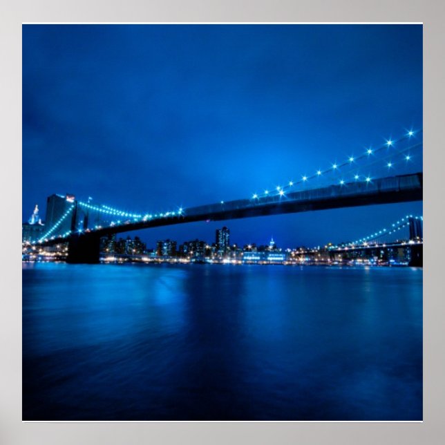 Póster Puente de Brooklyn, Nueva York (Frente)