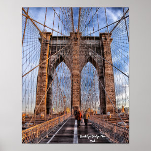 Póster Puente de Brooklyn, Nueva York