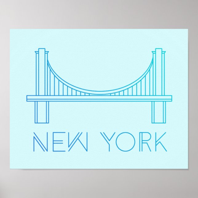 Póster Puente de Brooklyn | Nueva York (Frente)