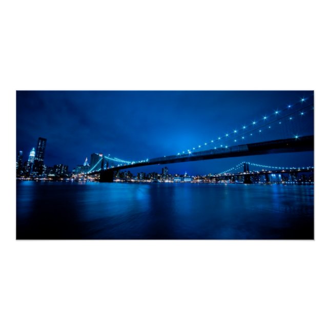 Póster Puente de Brooklyn, Nueva York (Anverso)