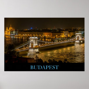 Póster Puente de Budapest en Hungría