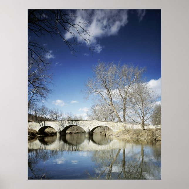 Póster Puente de Burnside, campo de batalla nacional anti (Frente)