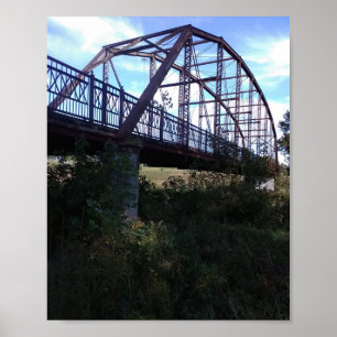 Póster Puente de cercha de ferrocarril
