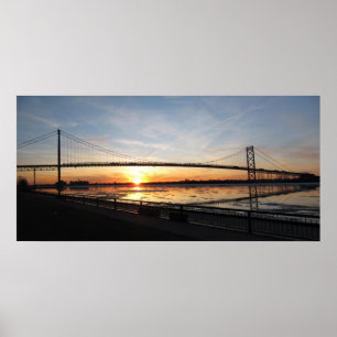 Póster Puente de embajadores Sunset