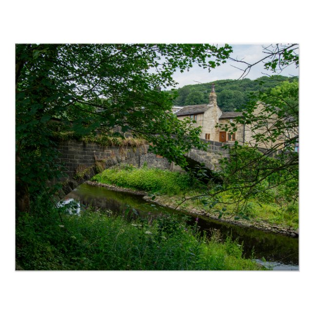 Póster Puente de Hawksclough, Mytholmroyd (Anverso)